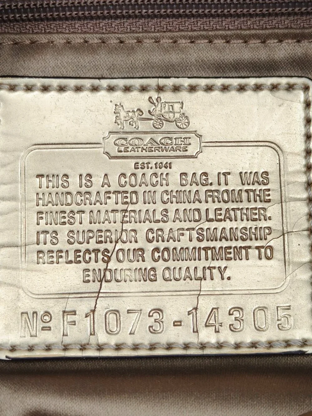 Coach classic signature